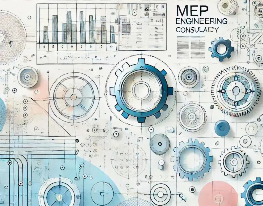 A minimalistic background designed for an MEP engineering consultancy.